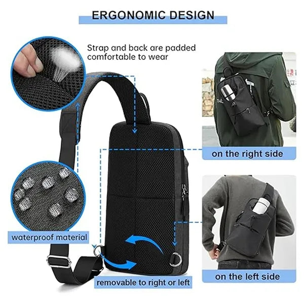 Crossbody Sling Backpack for Men Women