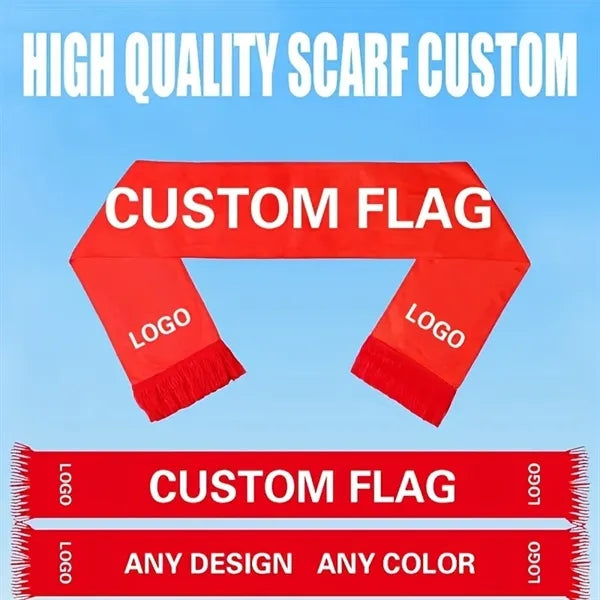 Sports Scarf Banner Personalized Photo Text Outdoor Y