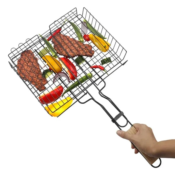 Rustproof Stainless Steel BBQ Grilling Basket