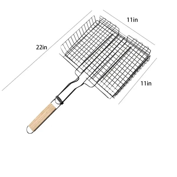 Rustproof Stainless Steel BBQ Grilling Basket