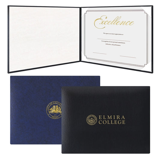 Book Style Padded Certificate Holder