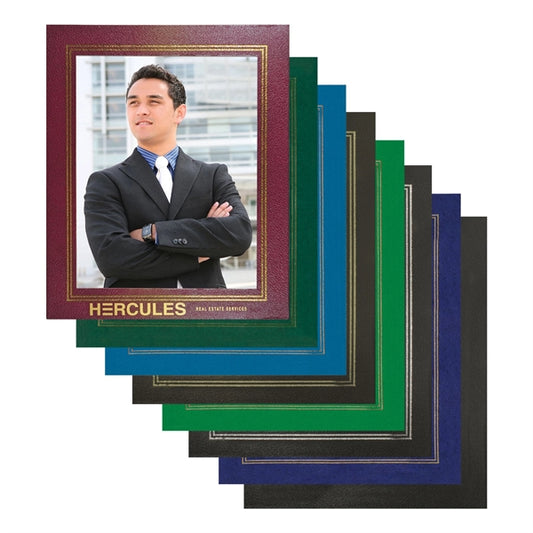 Leatherette Picture Frame holds 8.5"x11" photo or insert