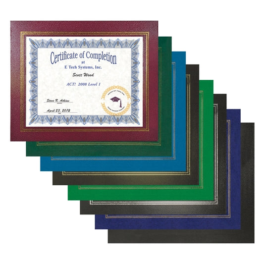 Leatherette Certificate Frame