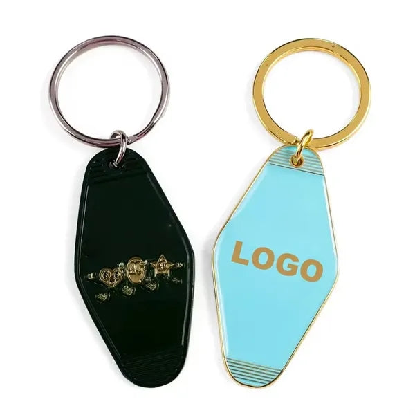Enamel keychain for motels