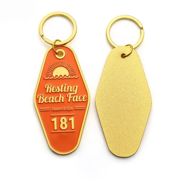 Enamel keychain for motels
