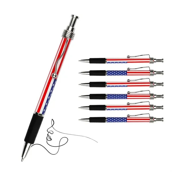 American Flag Retractable Ballpoint Pen
