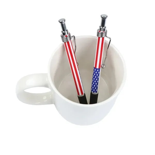 American Flag Retractable Ballpoint Pen