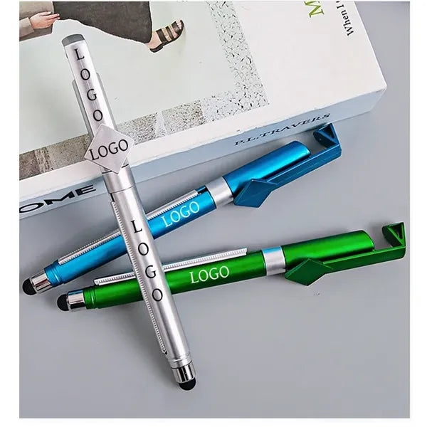 Multi-Function Gel Pen with Pull-Flag Advertising Design