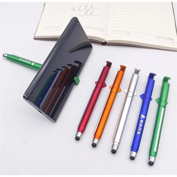 Multi-Function Gel Pen with Pull-Flag Advertising Design