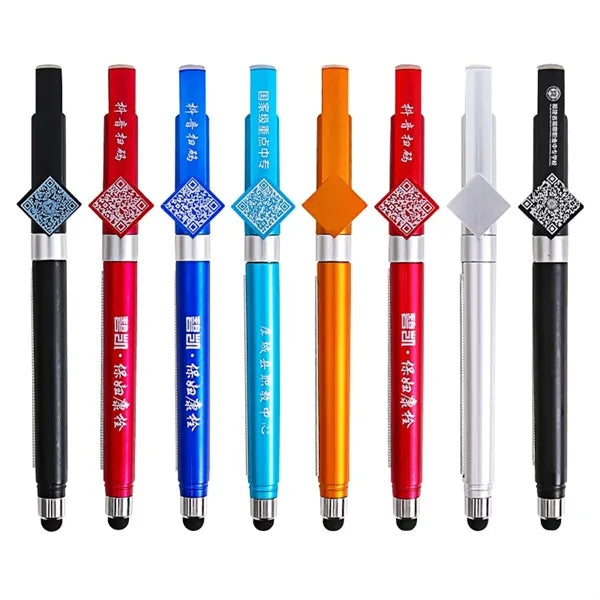 Multi-Function Gel Pen with Pull-Flag Advertising Design
