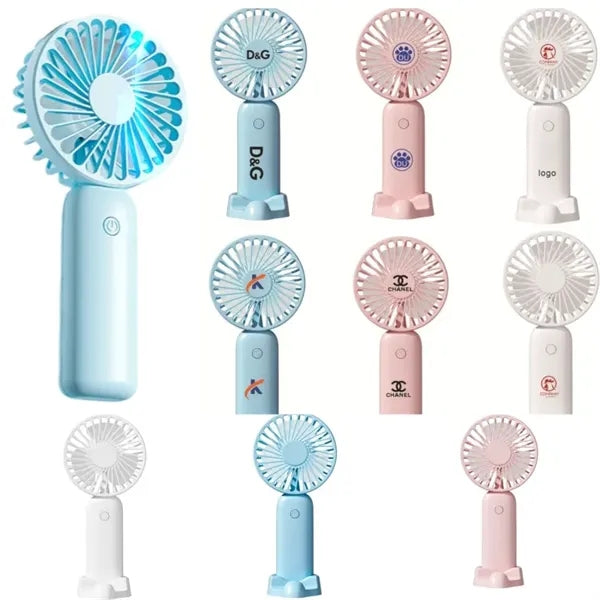 3 Speed Adjustable Fan with Phone Holder Base