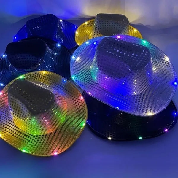 Sequin LED Cowboy hat