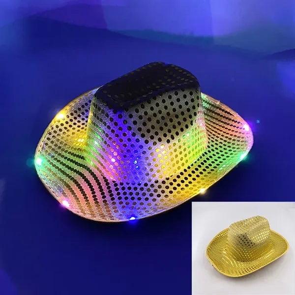 Sequin LED Cowboy hat