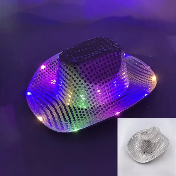 Sequin LED Cowboy hat