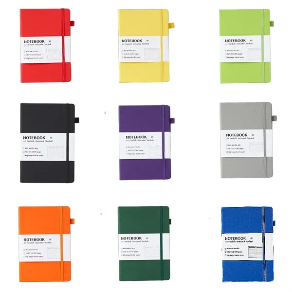 A5 Size PU Leather Notebook with Strap & Pen Loop