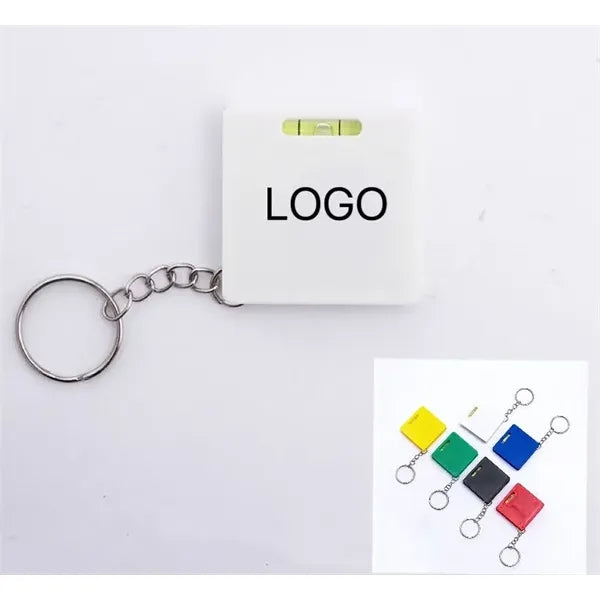 Square Level Tape Measure Key Tag