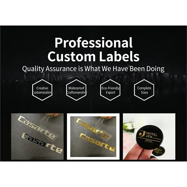 Peel and Stick Metal Logo Decal