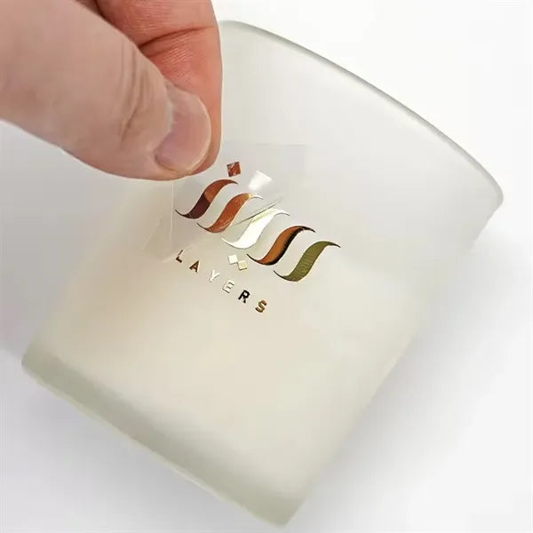Peel and Stick Metal Logo Decal