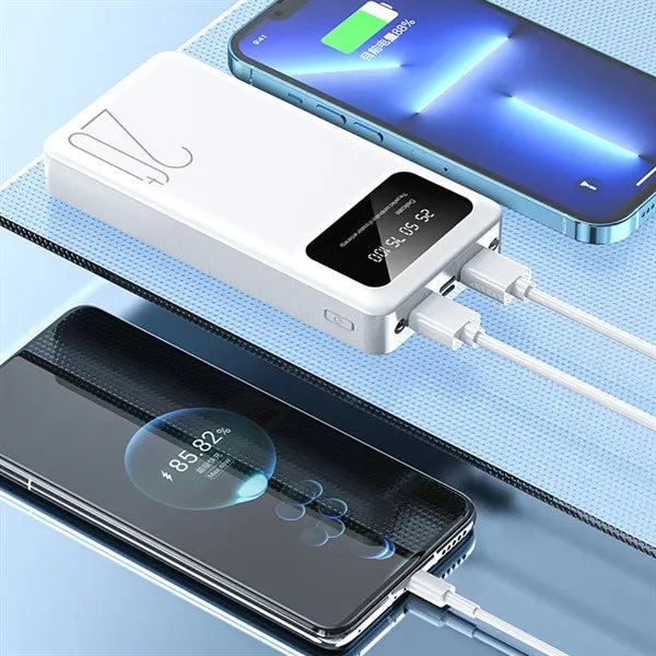 Mini 20000mAh Power Bank with Dual LED Flashlights