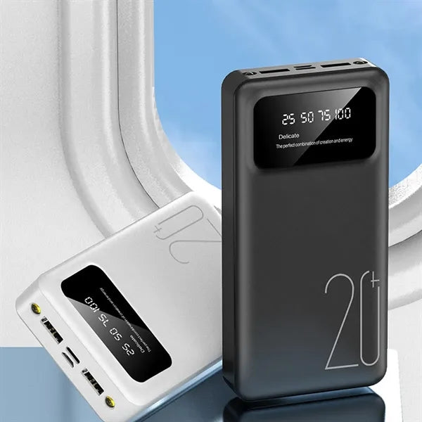 Mini 20000mAh Power Bank with Dual LED Flashlights