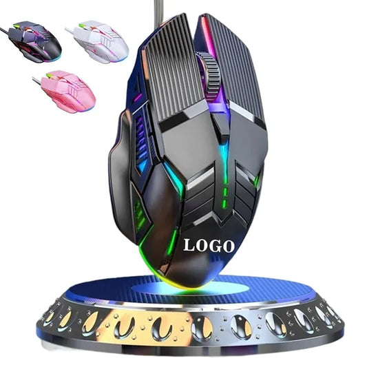3200dpi Ergonomic Wired Gaming Led Silent Mouse