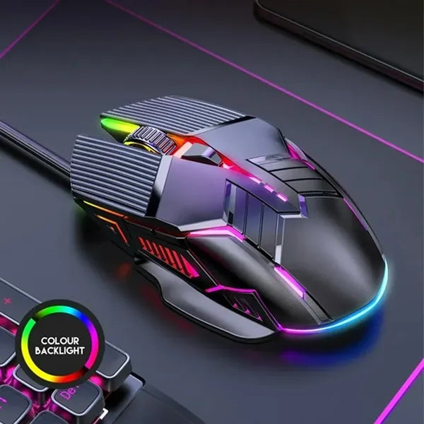 3200dpi Ergonomic Wired Gaming Led Silent Mouse