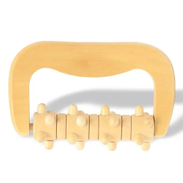 Handheld Wooden Roller Massager