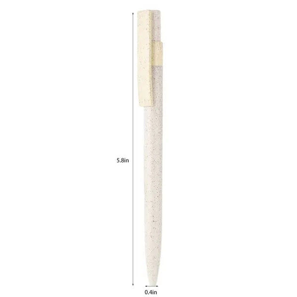 Eco-friendly Retractable Wheat Straw Ballpoint Pen