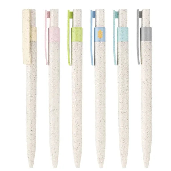 Eco-friendly Retractable Wheat Straw Ballpoint Pen