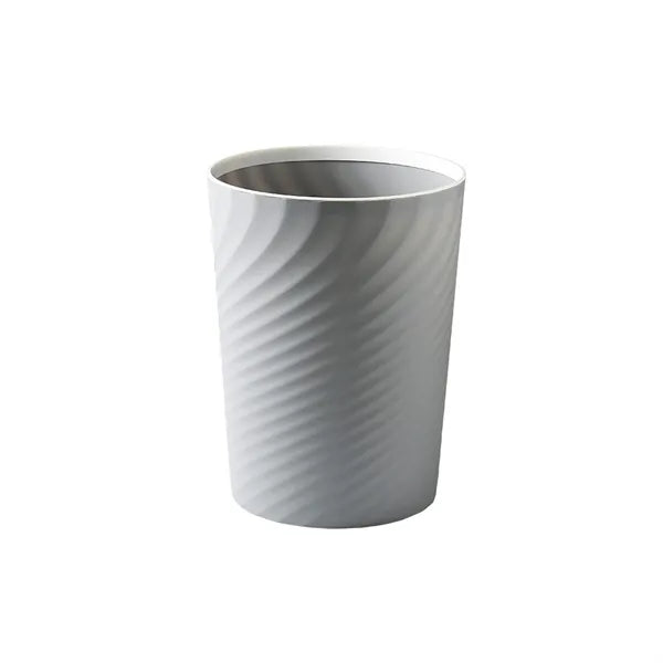 Spiral Shaped Minimalist Lidless Trash Can