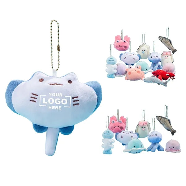 6-Inch Marine Creature Plush Keychain