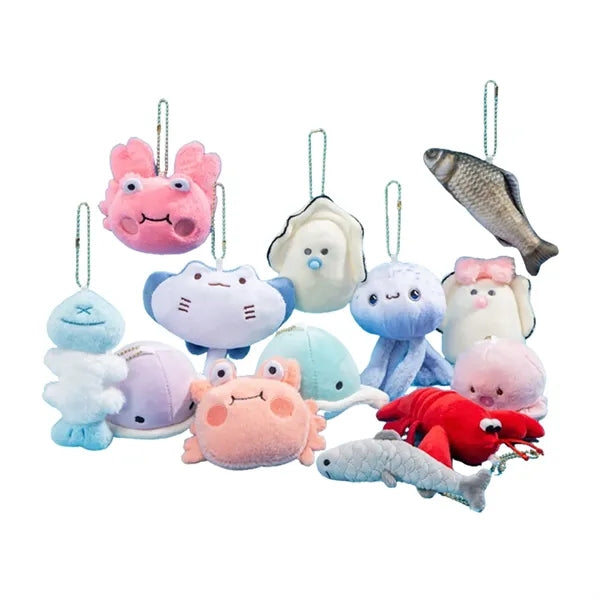 6-Inch Marine Creature Plush Keychain