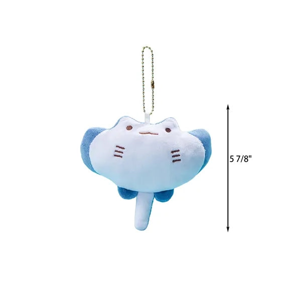 6-Inch Marine Creature Plush Keychain