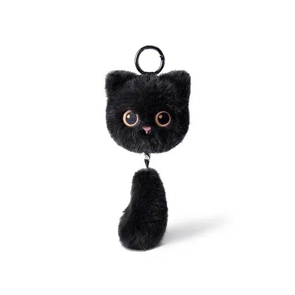 6-Inch Plush Feline Keychain Pendant