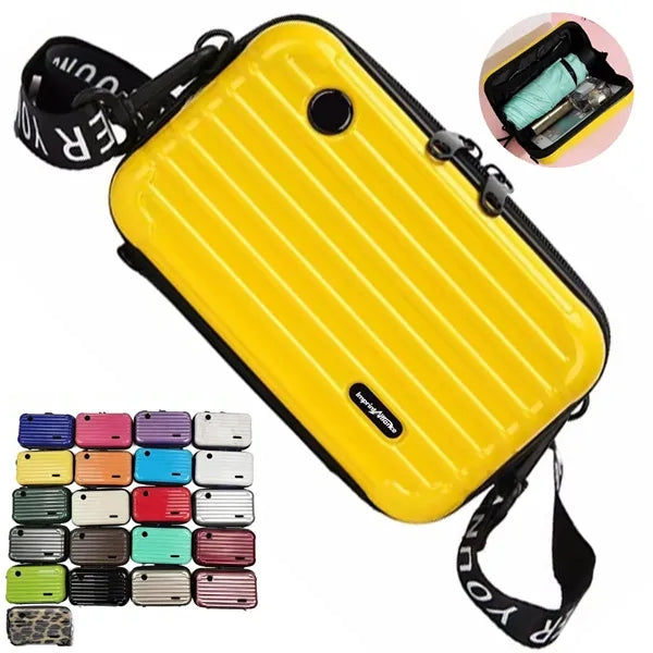 7 Inch Hardside Mini Crossbody Suitcase Shoulder Bag