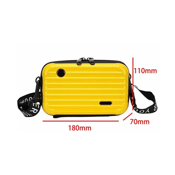7 Inch Hardside Mini Crossbody Suitcase Shoulder Bag