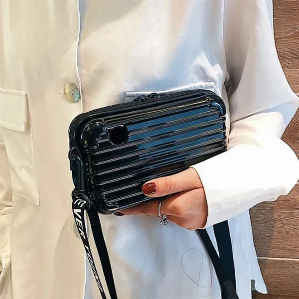 7 Inch Hardside Mini Crossbody Suitcase Shoulder Bag