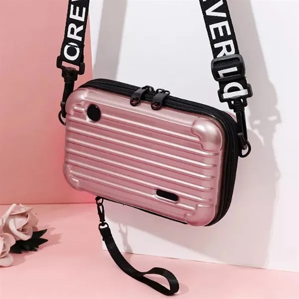 7 Inch Hardside Mini Crossbody Suitcase Shoulder Bag