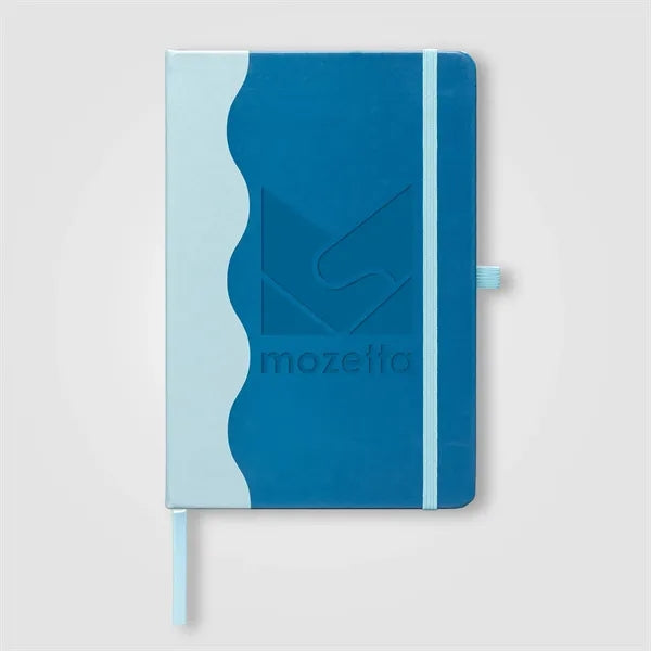 Grete Recycled Wave Pattern Journal - A5 - Debossed