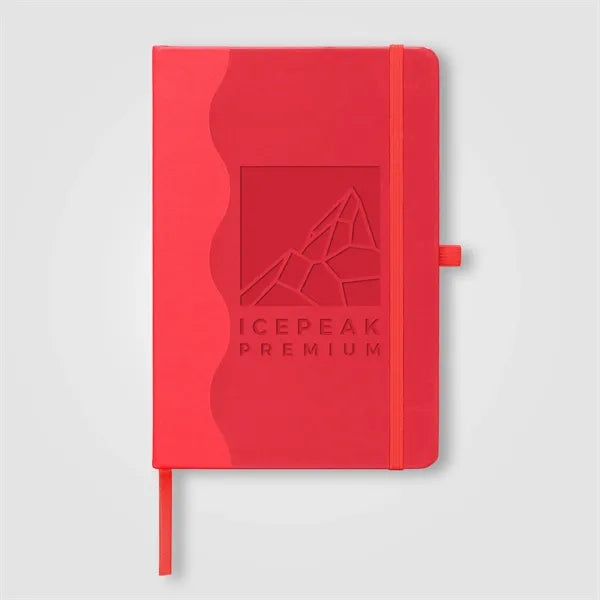 Grete Recycled Wave Pattern Journal - A5 - Debossed