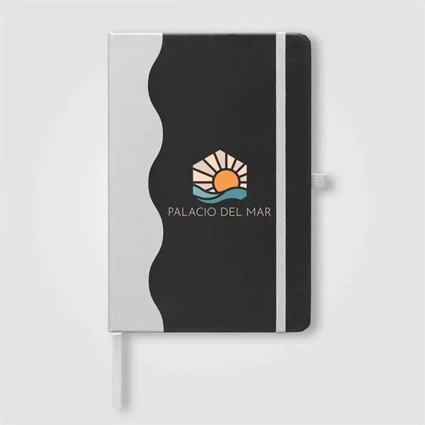 Grete Recycled Wave Pattern Journal - A5 - Full-Color Inkjet