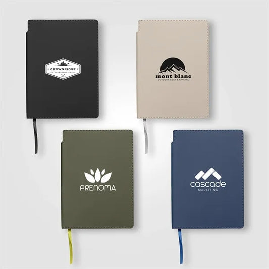Malmo Recycled Soft Cover Extended Journal - A5 - Silkscreen