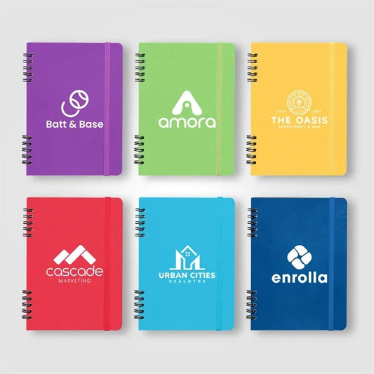 Jora Spiral Bound Notebook - A5 - Silkscreen