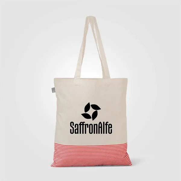 Aro Recycled 5oz Cotton Micro Stripe Tote Bag - 9.7L