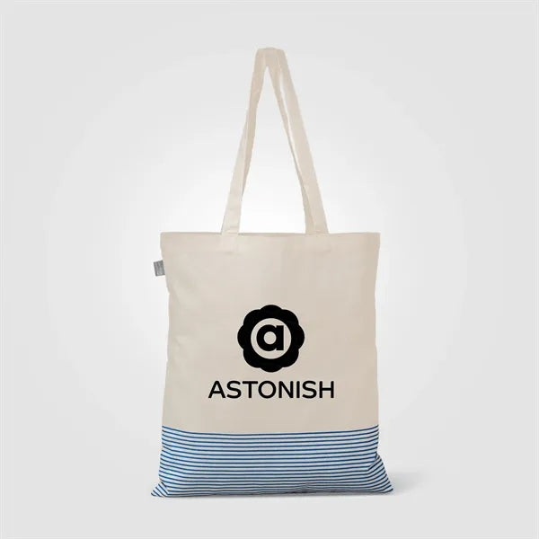 Aro Recycled 5oz Cotton Micro Stripe Tote Bag - 9.7L