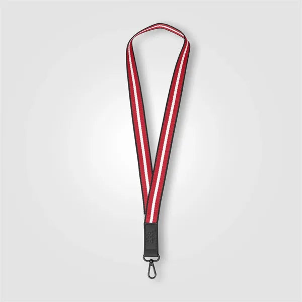 Newport rPET Chevron Phone Lanyard 17.19x1in -Deboss