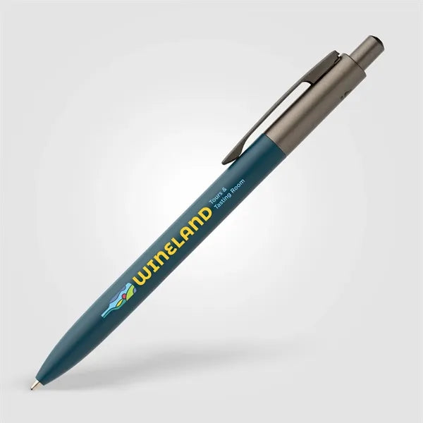 Koro Recycled Aluminum Gunmetal Trim Pen - Full-Color Inkjet