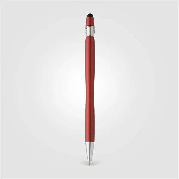 La Jolla Recycled Plastic Metallic Stylus Pen - Silkscreen