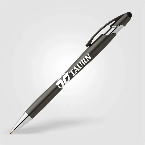 La Jolla Recycled Plastic Metallic Stylus Pen - Silkscreen