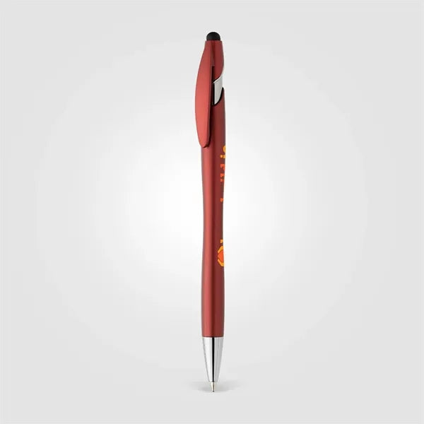 La Jolla Recycled Plastic Metallic Stylus Pen - ColorJet